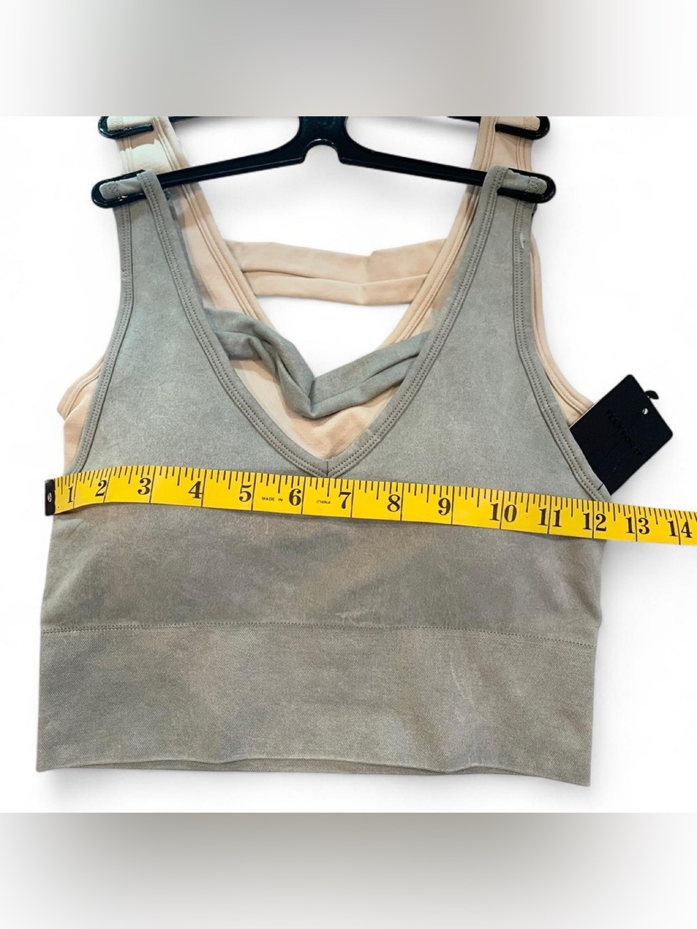 90 Degree by Reflex 2-Pack Stonewash Seamless Bianca V-Neck Bra Tank S - Picture 7 of 8
